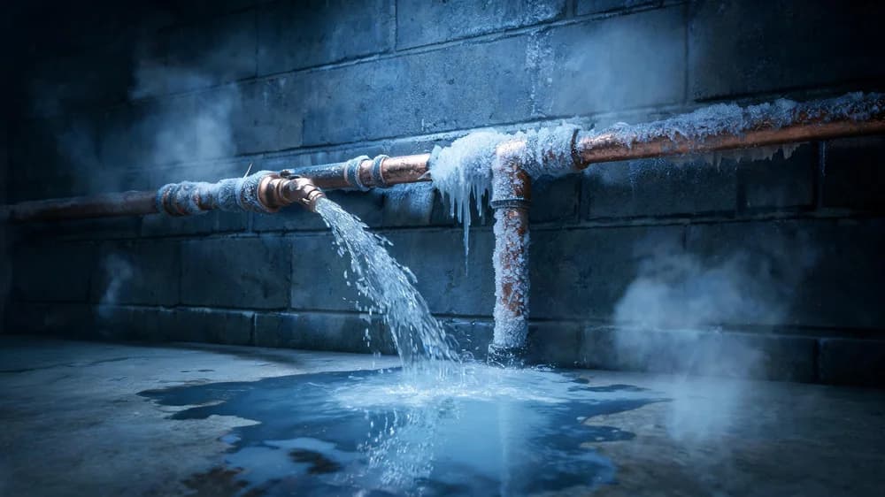 Winter Pipe Freeze Risk Map for NY NJ PA CT