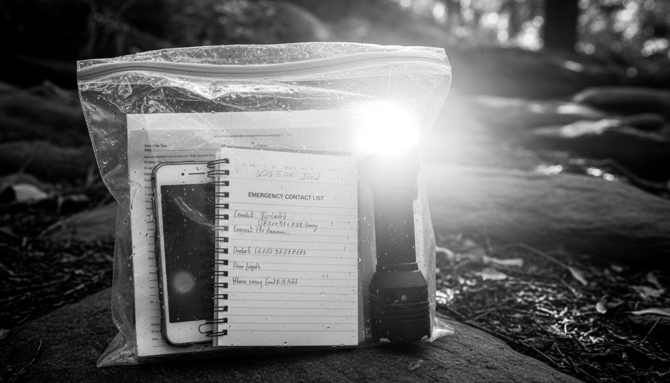 Disaster Recovery Planning: Protecting Your Property Before It's Too Late Emergency contact information and documents organized in waterproof storage container