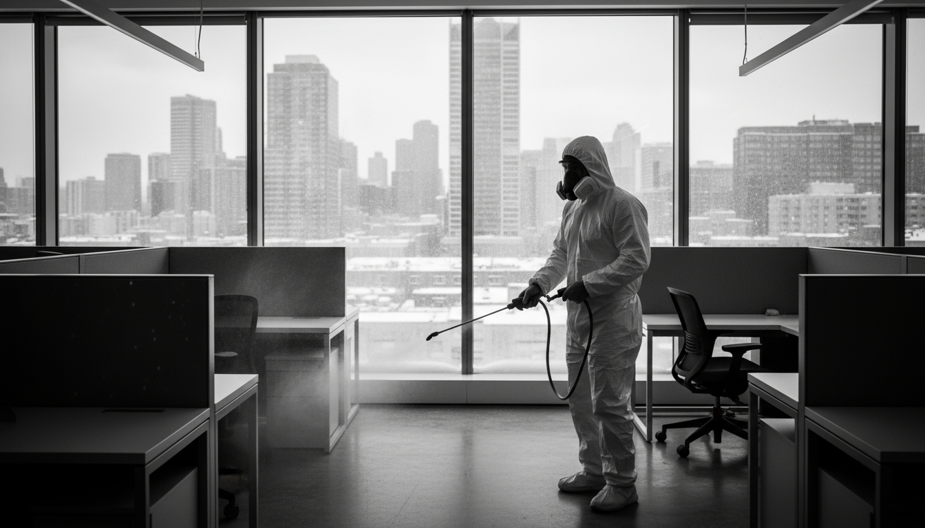 Professional infection control services protecting property from contamination