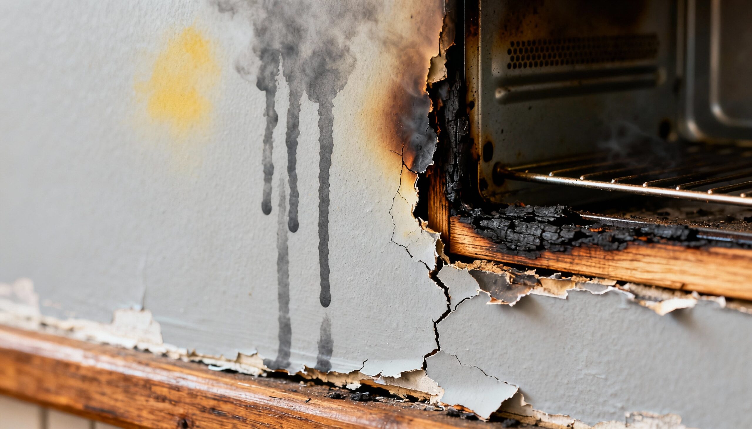 Air Quality Testing After Fire Damage: Why It's Essential for Your Health Toxic soot contamination on walls after fire damage