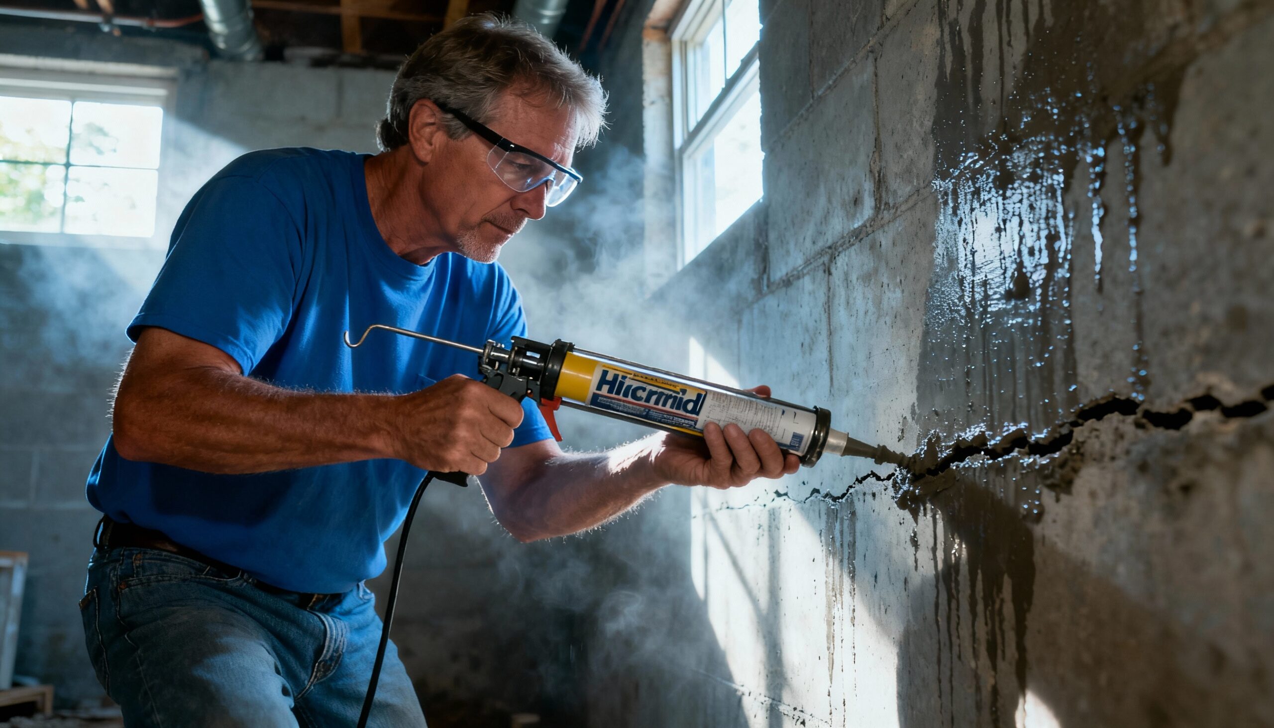 Basement Waterproofing Solutions: Preventing Moisture Problems Before They Start DIY basement sealing with hydraulic cement for crack repair