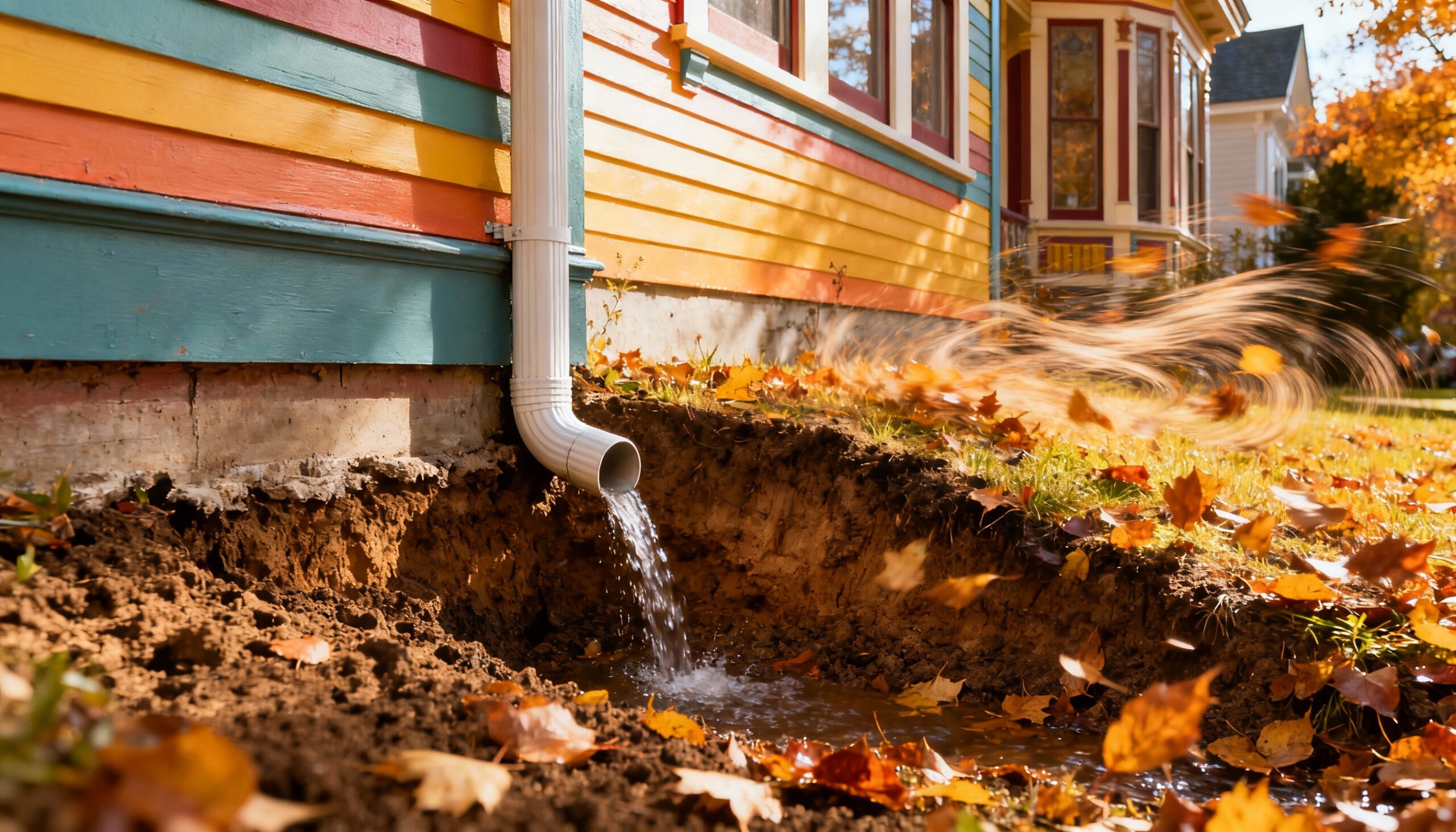 Basement Waterproofing Solutions: Preventing Moisture Problems Before They Start Proper exterior drainage with downspout extensions for basement waterproofing