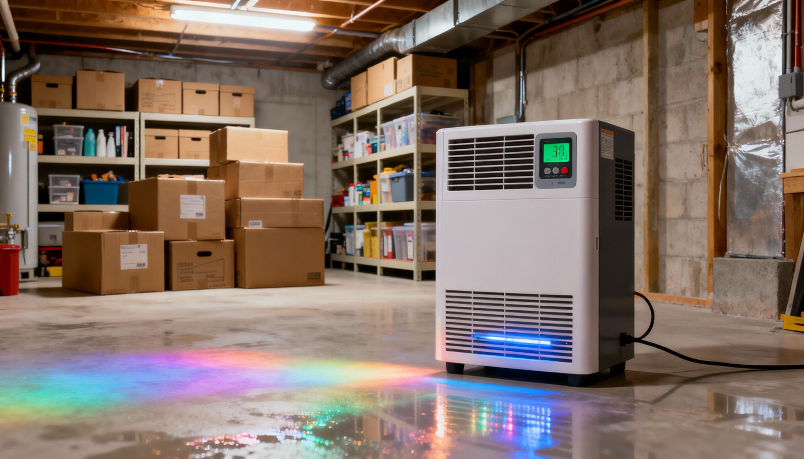 Basement Waterproofing Solutions: Preventing Moisture Problems Before They Start Basement moisture control using dehumidifier for optimal humidity levels