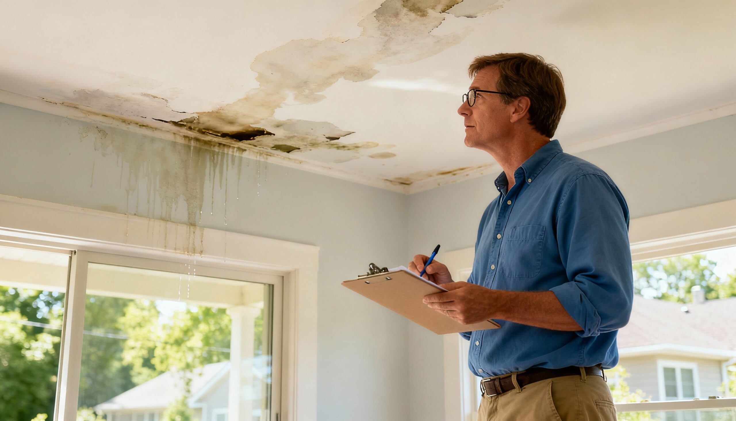 Understanding Insurance Claims for Burst Pipes: A Homeowner's Complete Guide Insurance adjuster documenting burst pipe water damage for claim assessment