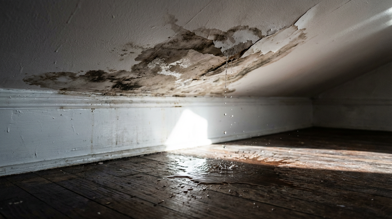 Upstairs neighbor flooded my apartment causing ceiling water damage and dripping into unit below