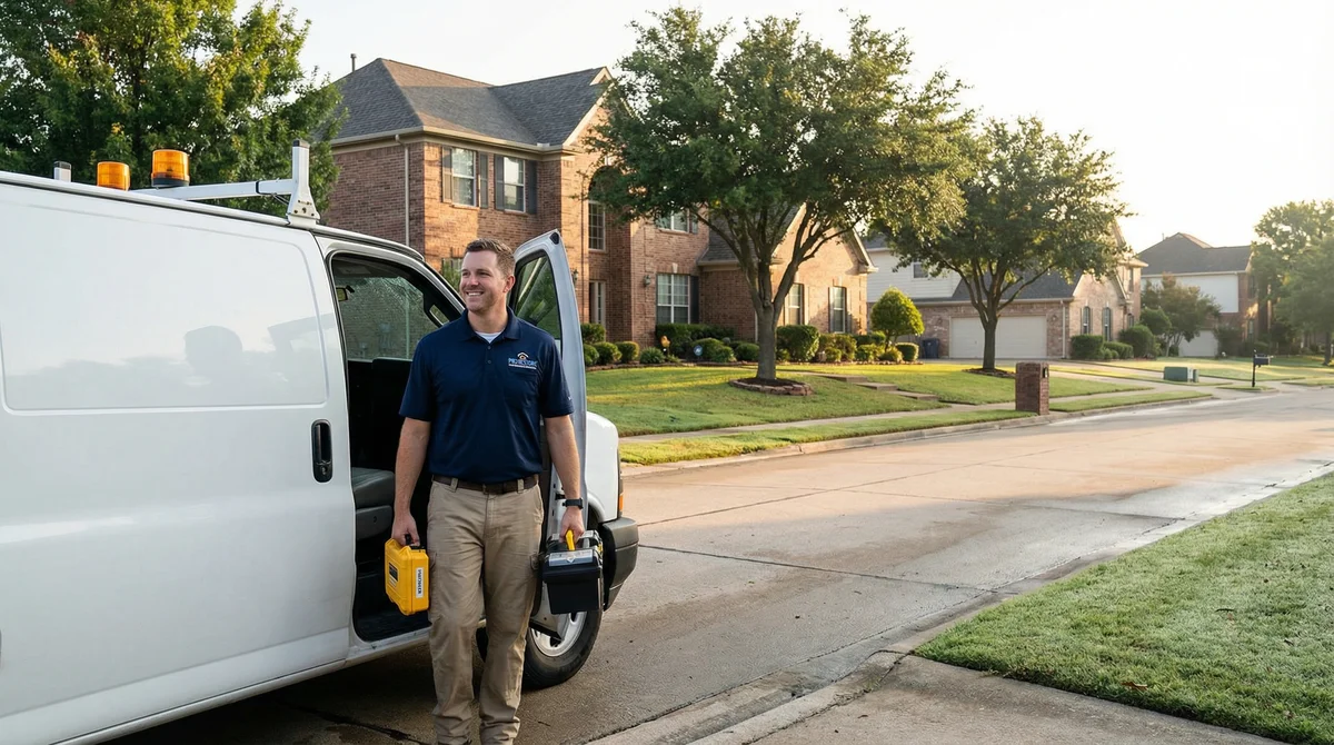 Emergency restoration in New Hampton NY - Professional technician arriving at home with restoration equipment