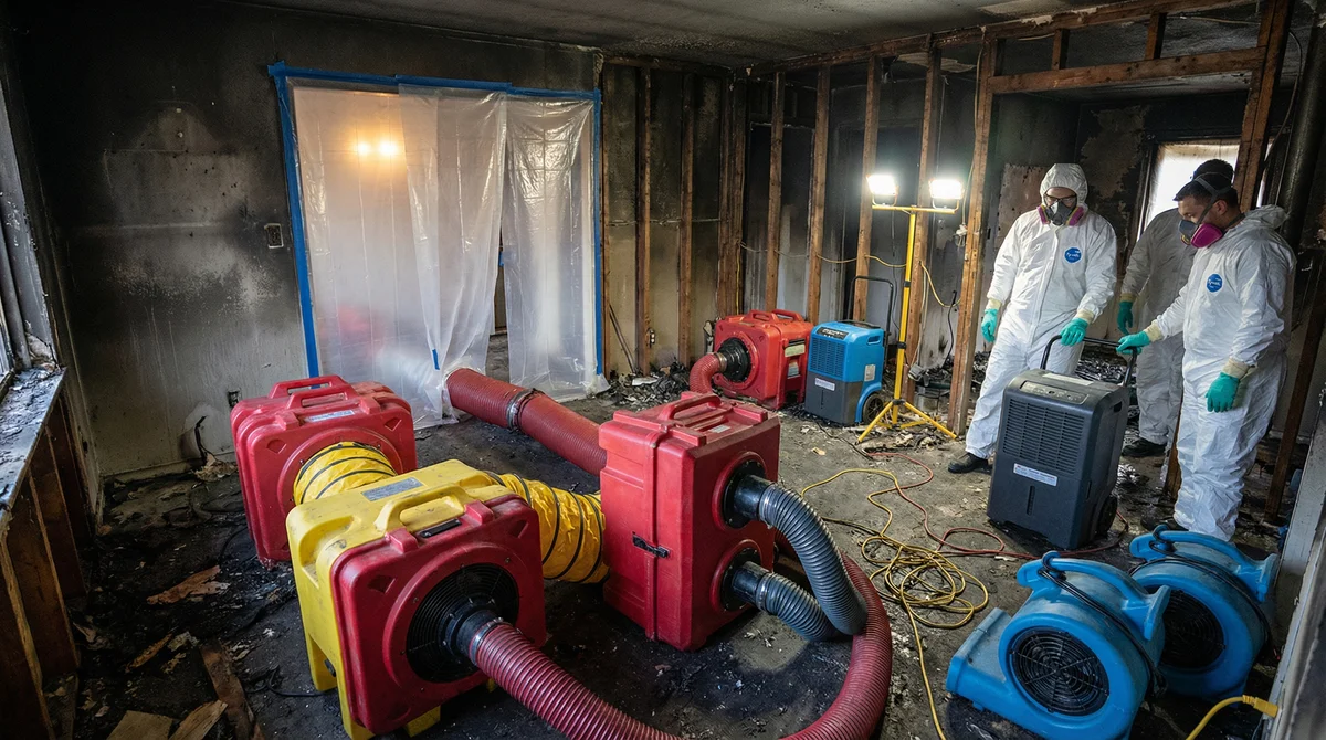 Fire Damage Restoration in New Hampton: Complete Recovery Process Explained Professional equipment used for fire damage repair in New Hampton NY and smoke remediation