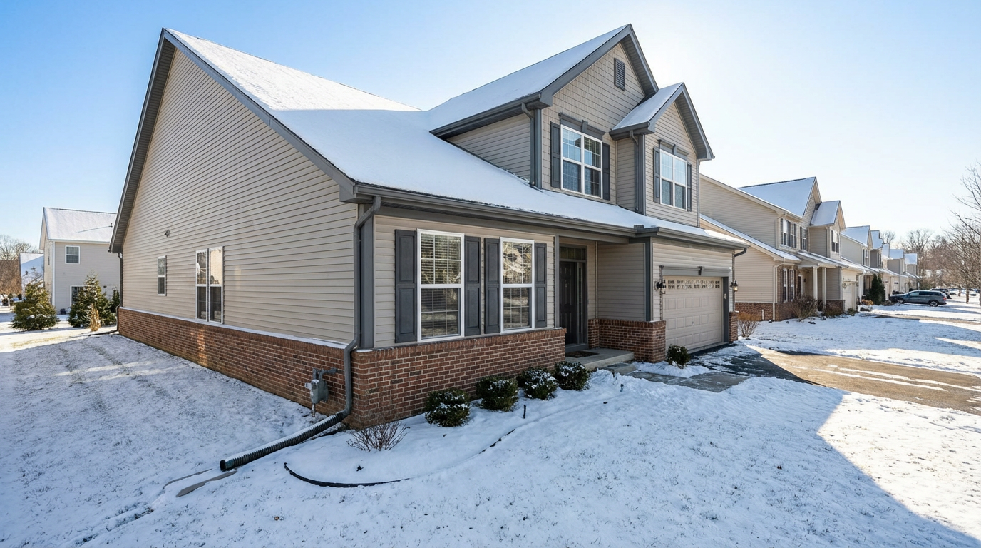 Fairfield NJ home with proper winter maintenance to prevent mold growth