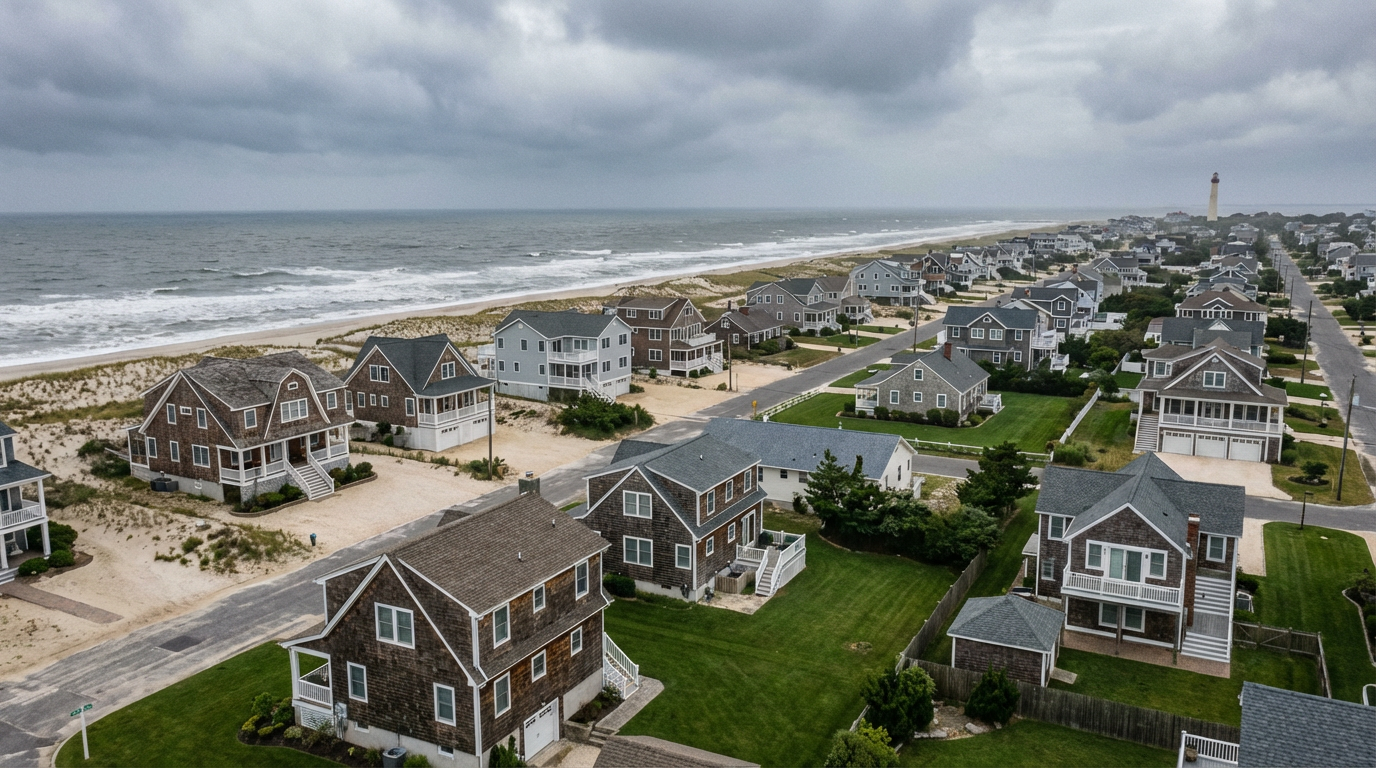 Home flood in Toms River risk - unoccupied beach house water damage NJ coastal vacation properties