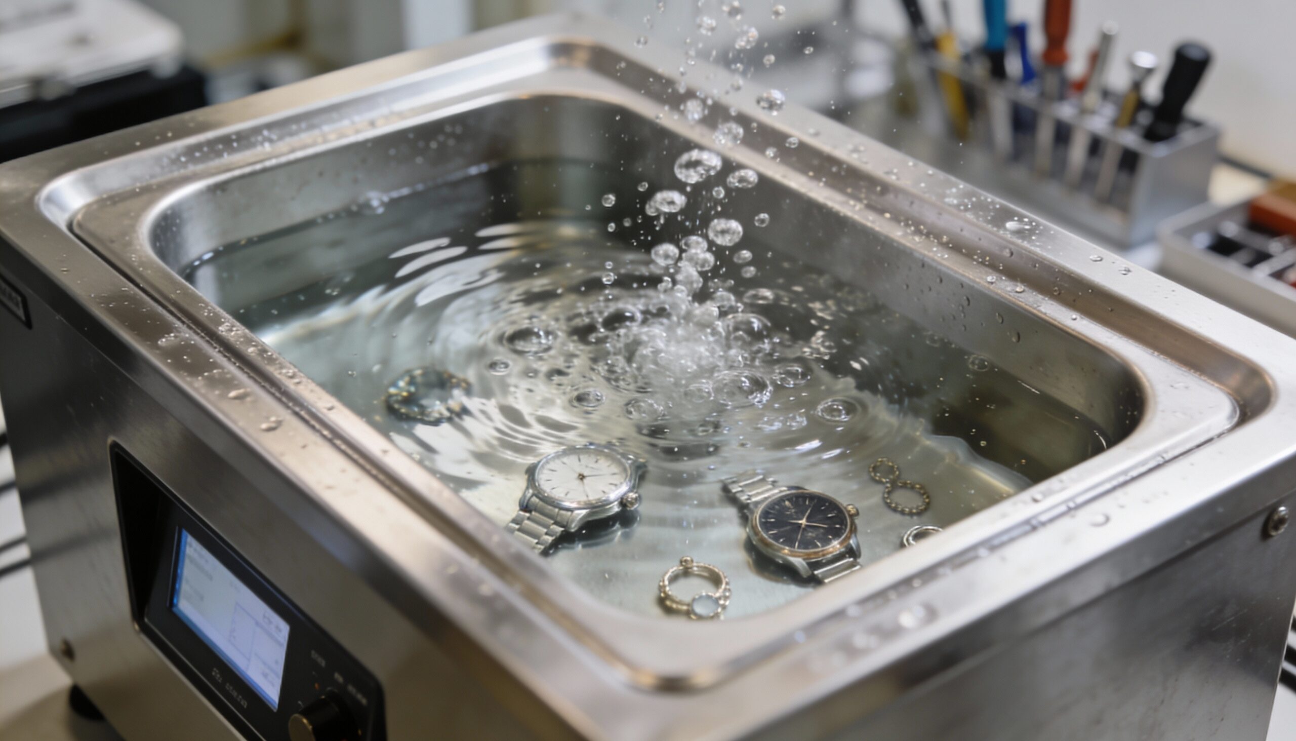 Contents cleaning with ultrasonic equipment for personal property restoration