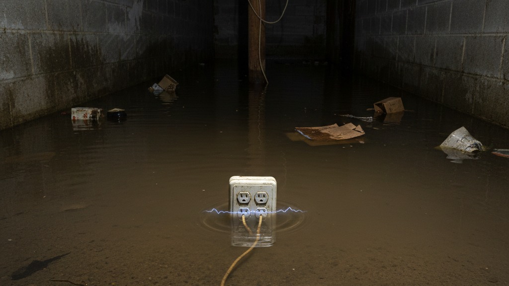 Electrical safety after flooding showing flood electrical hazards