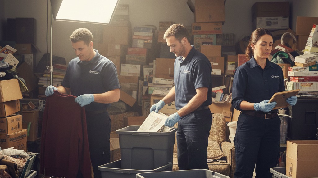 Professional hoarding cleanup crew with compassionate hoarding remediation