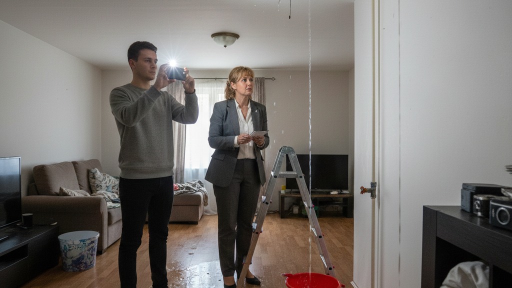 Landlord tenant water damage responsibility assessment together